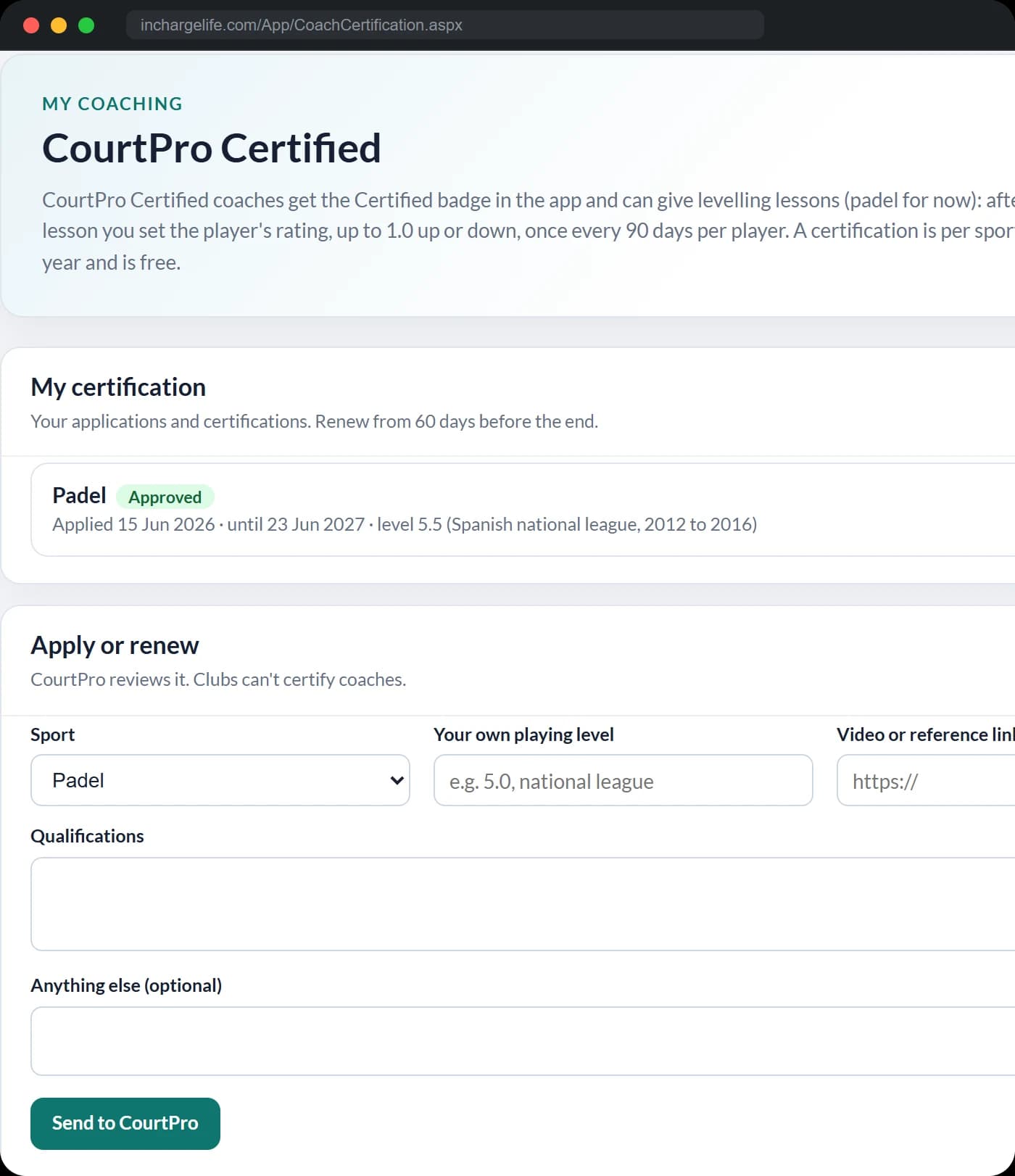 Get CourtPro Certified. feature illustration