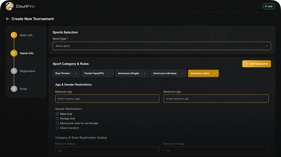 Tournament Hosting Tools